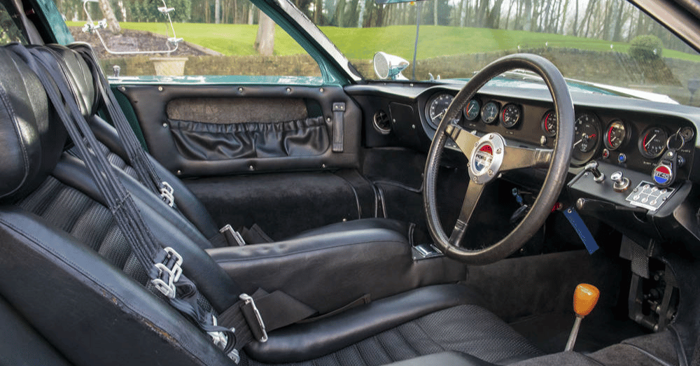 Own a Piece of Automotive History Rare Ford GT40 MK I Press Car Now Available for Purchase - interior