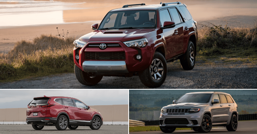 Your 2025 Used SUV Buying Guide - used Toyota 4Runner - used Honda CR-V - used Jeep Grand Cherokee